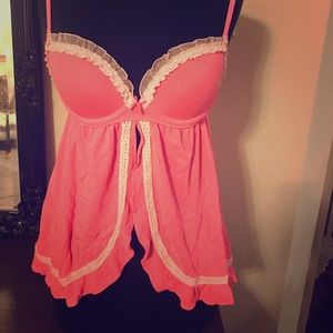 Bright pink babydoll